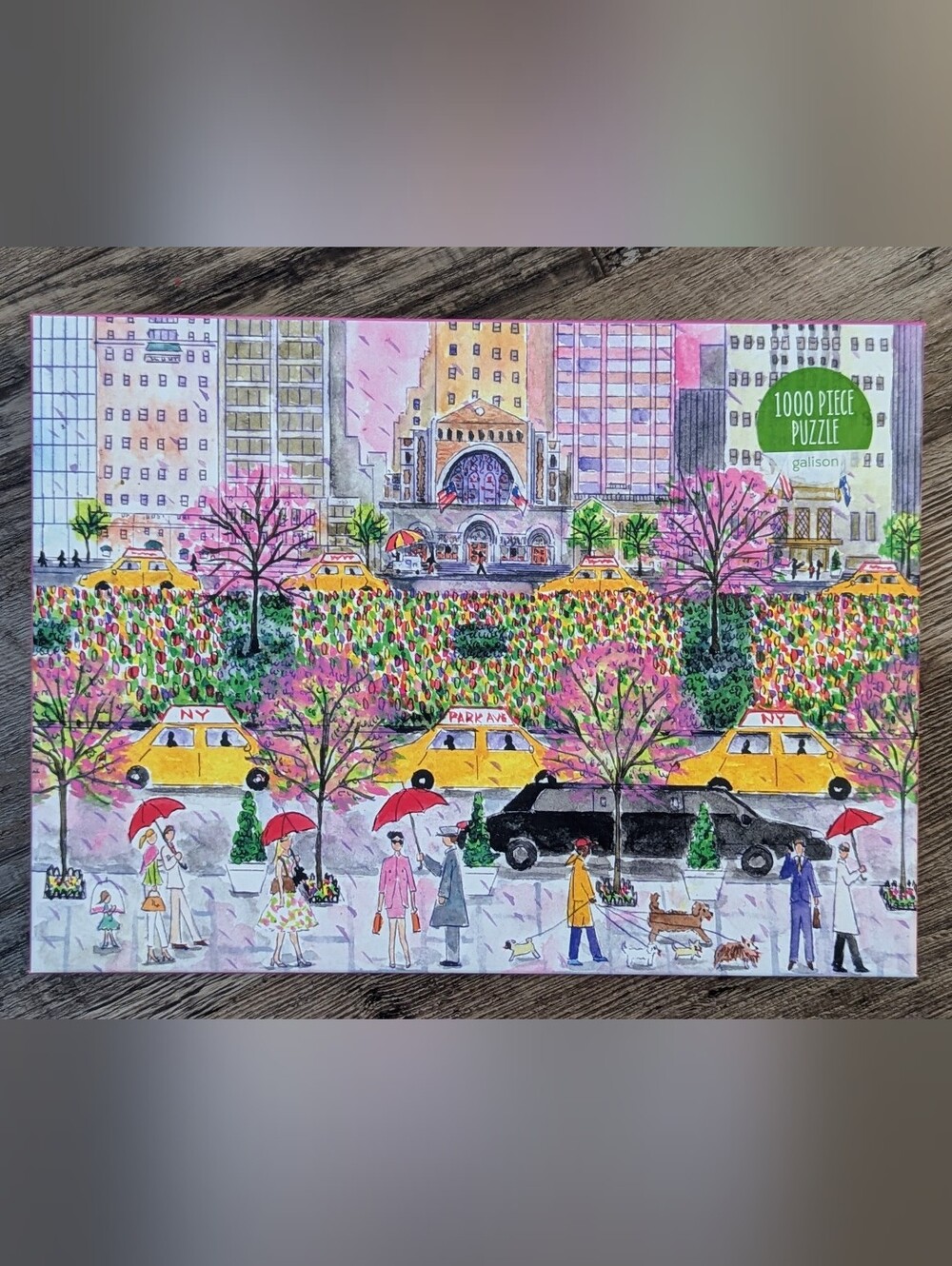 Galison "Spring on Park Avenue" 1000-Piece Jigsaw Puzzle by Michael Storrings
